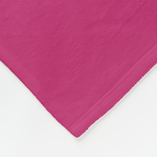 Burnt Pink Fleece Blanket (Corner)