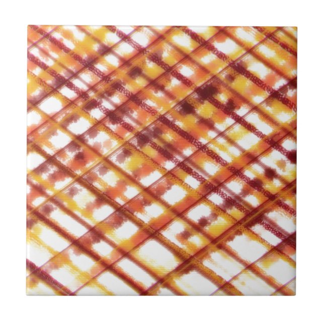 Burnt Plaid Tile (Front)