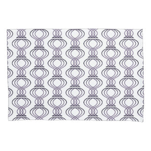 Burnt Purple Finial Pattern Pillowcase