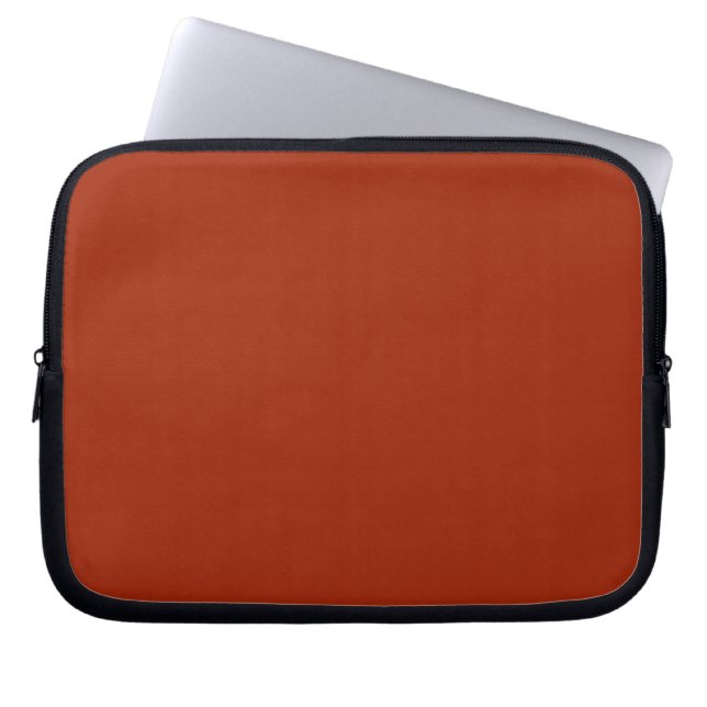Burnt Red -  (solid colour)  Laptop Sleeve (Front)