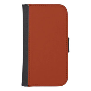 Burnt Red -  (solid colour)  Samsung S4 Wallet Case