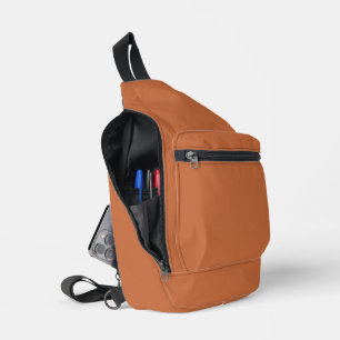 Burnt Sienna Print Cut Sew Sling Bag for You
