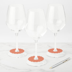 Burnt Sienna Wine Glass Tag