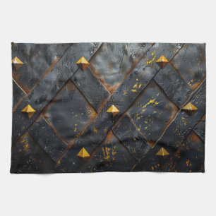 Burnt Steel Background Beach Towel