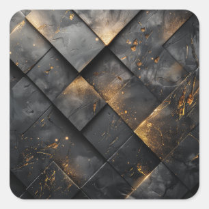 Burnt Steel Background Square Sticker