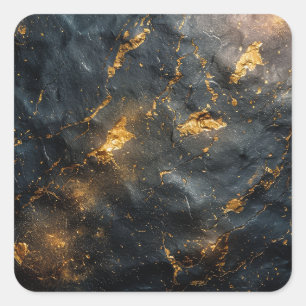 Burnt Steel Background Square Sticker