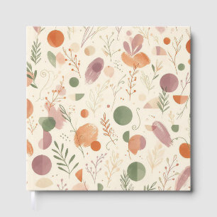 Burnt Terracotta Dusty Sage Boho Desert Fern Line Guest Book