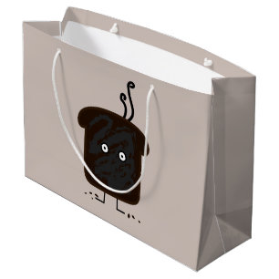 Burnt Toast smoke crumbs ashes bread Large Gift Bag