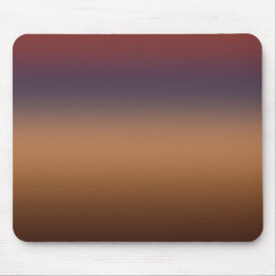 Burnt umber dark blue tan and brown gradient mouse pad