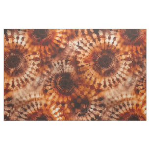 Burnt Umber Tie Dye Fabric