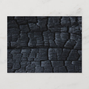 Burnt Wood Texture Postcard