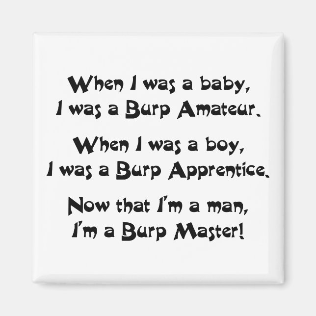 Burp Master Magnet (Front)