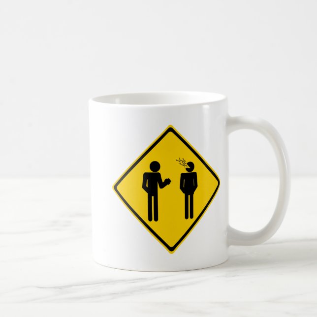 Burp Road Sign Coffee Mug (Right)