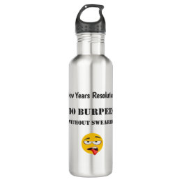 Burpees without swearing  -  Crossfit-inspired 710 Ml Water Bottle