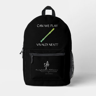 Burpless Cucumber Recorder Printed Backpack