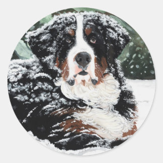 Burr Classic Round Sticker