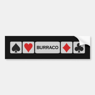 Burraco bumpersticker bumper sticker