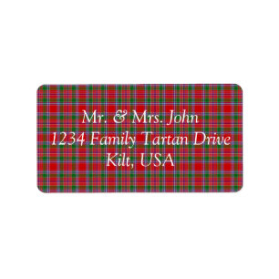 Burrell Tartan Label