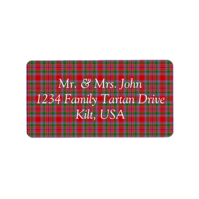 Burrell Tartan Label (Front)
