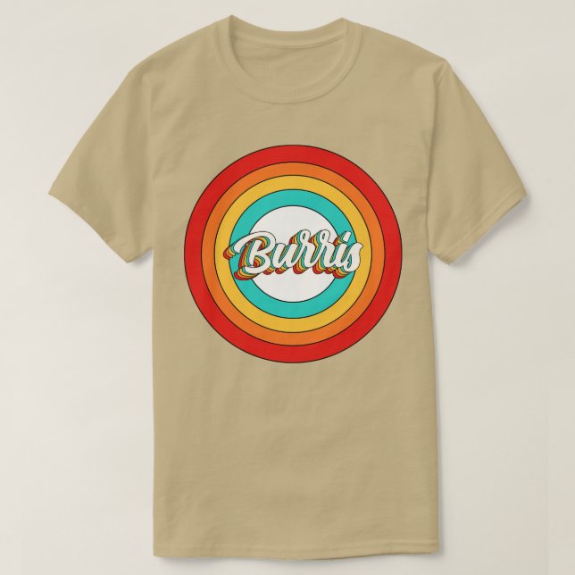 Burris Name Shirt Vintage Burris Circle (Design Front)