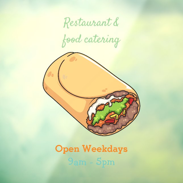 Burrito cartoon illustration (Sheet 3)