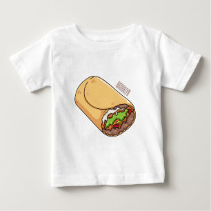 Burrito cartoon illustration  baby T-Shirt