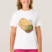 Burrito cartoon illustration 