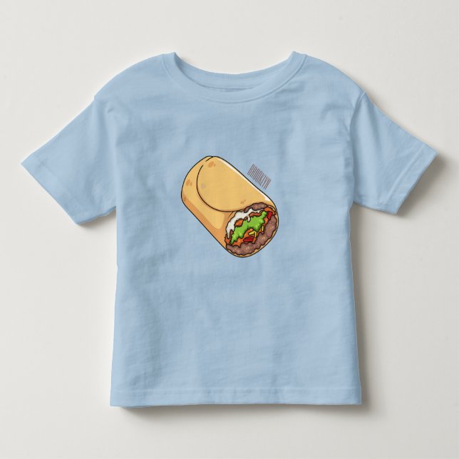 Burrito cartoon illustration  toddler T-Shirt (Front)