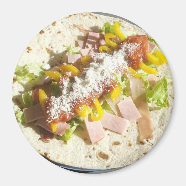 Burrito Wrap Refrigerator Magnet (Front)