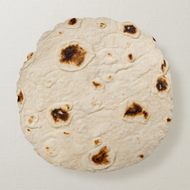 Burritos, Giant Tortilla Round Cushion (Front)