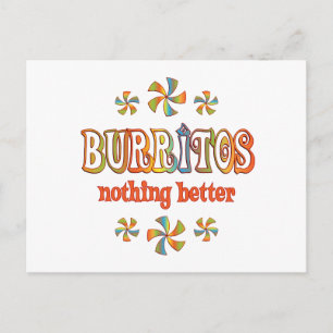 Burritos Nothing Better Postcard