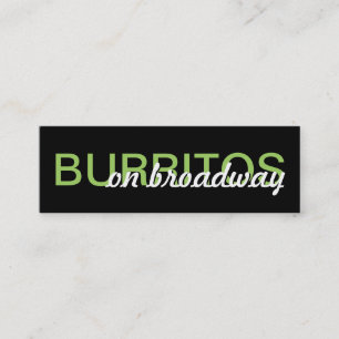 burritos with customisable location loyalty card
