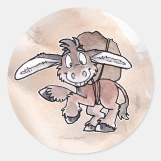 Burro Classic Round Sticker