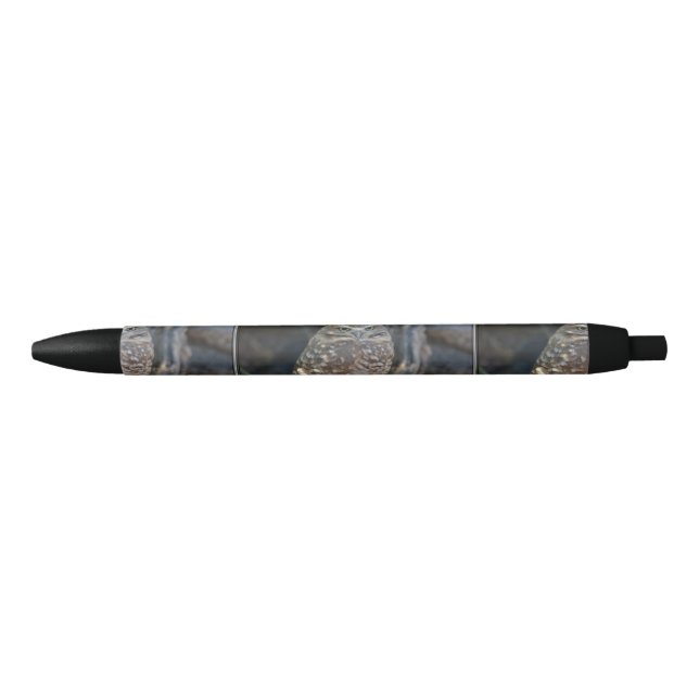 Burrowing Owl Black Ink Pen (Front)
