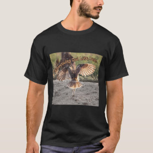 Burrowing Owl Lift Off Sticker  T-Shirt