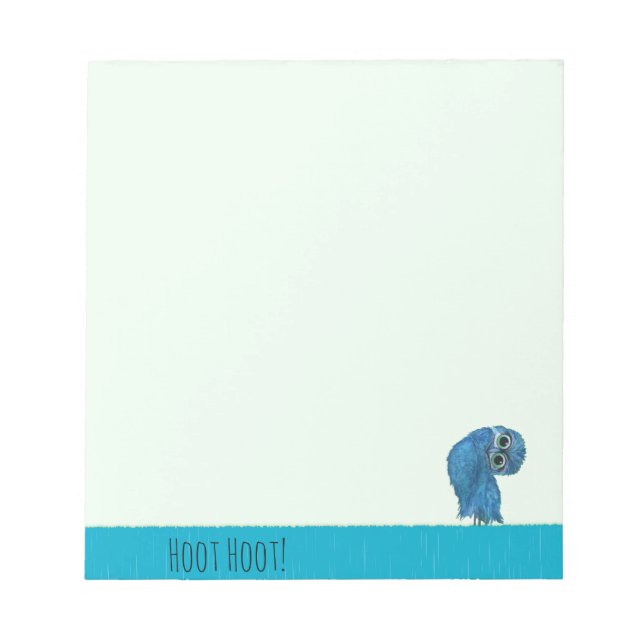 Burrowing Owl Painting Cape Coral FL Notepad (Front)