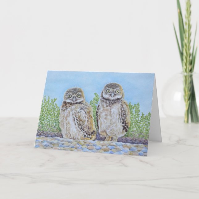 Burrowing Owlets Card (Front)