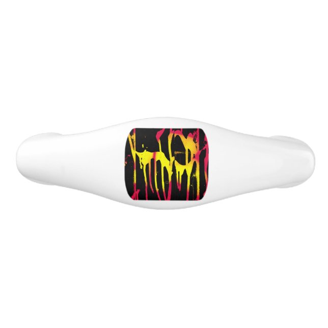 burrs and spurs and bacchanal ceramic drawer pull (Front)