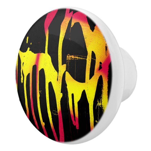 burrs and spurs and bacchanal ceramic knob (Right)