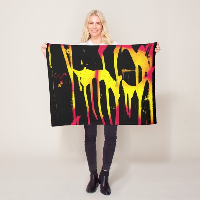 burrs and spurs and bacchanal fleece blanket (In Situ)