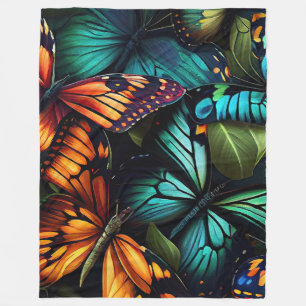 Burst–Butterflies in Motion Fleece Blanket