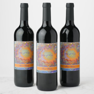 Burst of Blended Colour, Custom Age of Love Wine Label