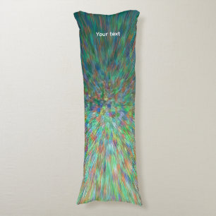 Burst of emerald green illumination body cushion