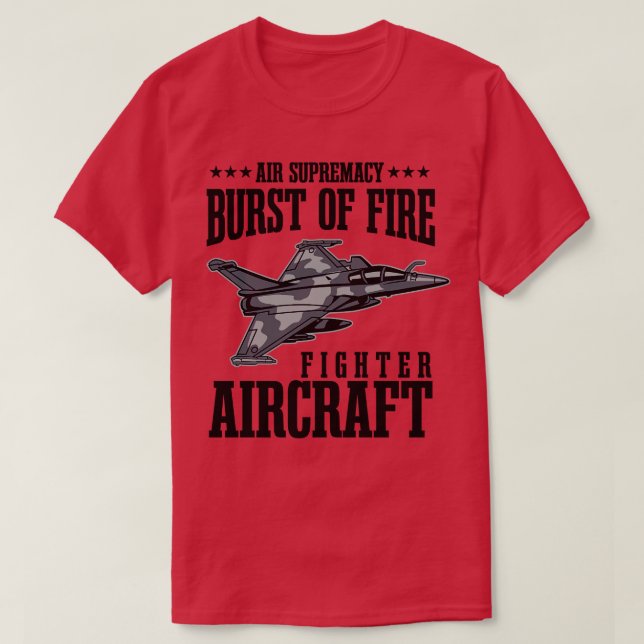 BURST OF FIRE JET FIGHTER 1 T-Shirt (Design Front)