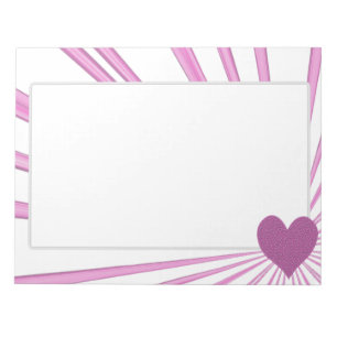 Burst Of Love (Pink) Notepad