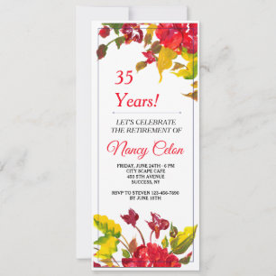 Burst of Red 2 Invitation