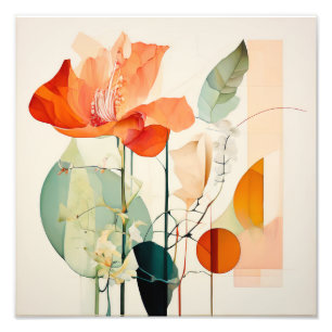 Burst of Sunshine: Abstract Floral Art Photo Print