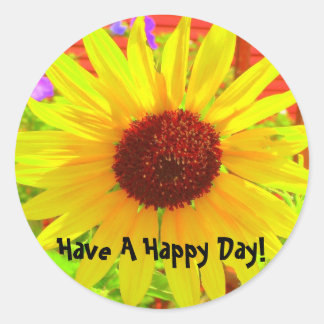 Burst of Sunshine Classic Round Sticker