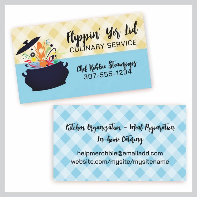 bursting aromas cooking culinary chef catering business card (Creator Uploaded)