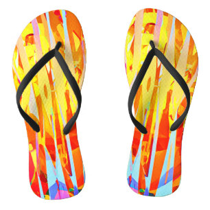 Bursting Colourful Hues Mix Jandals